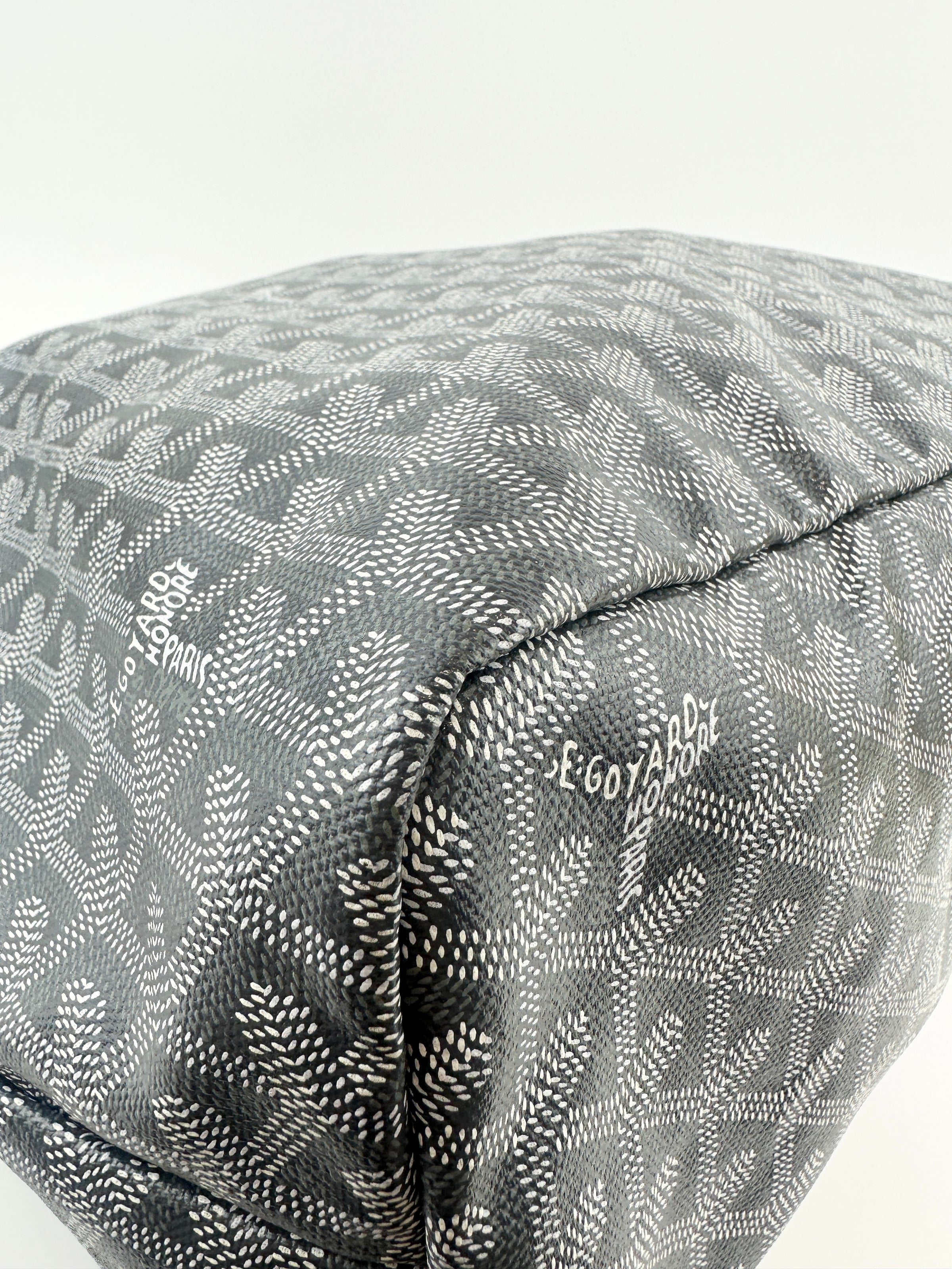 Saint Louis Grey Goyardine Canvas PM Tote Bag