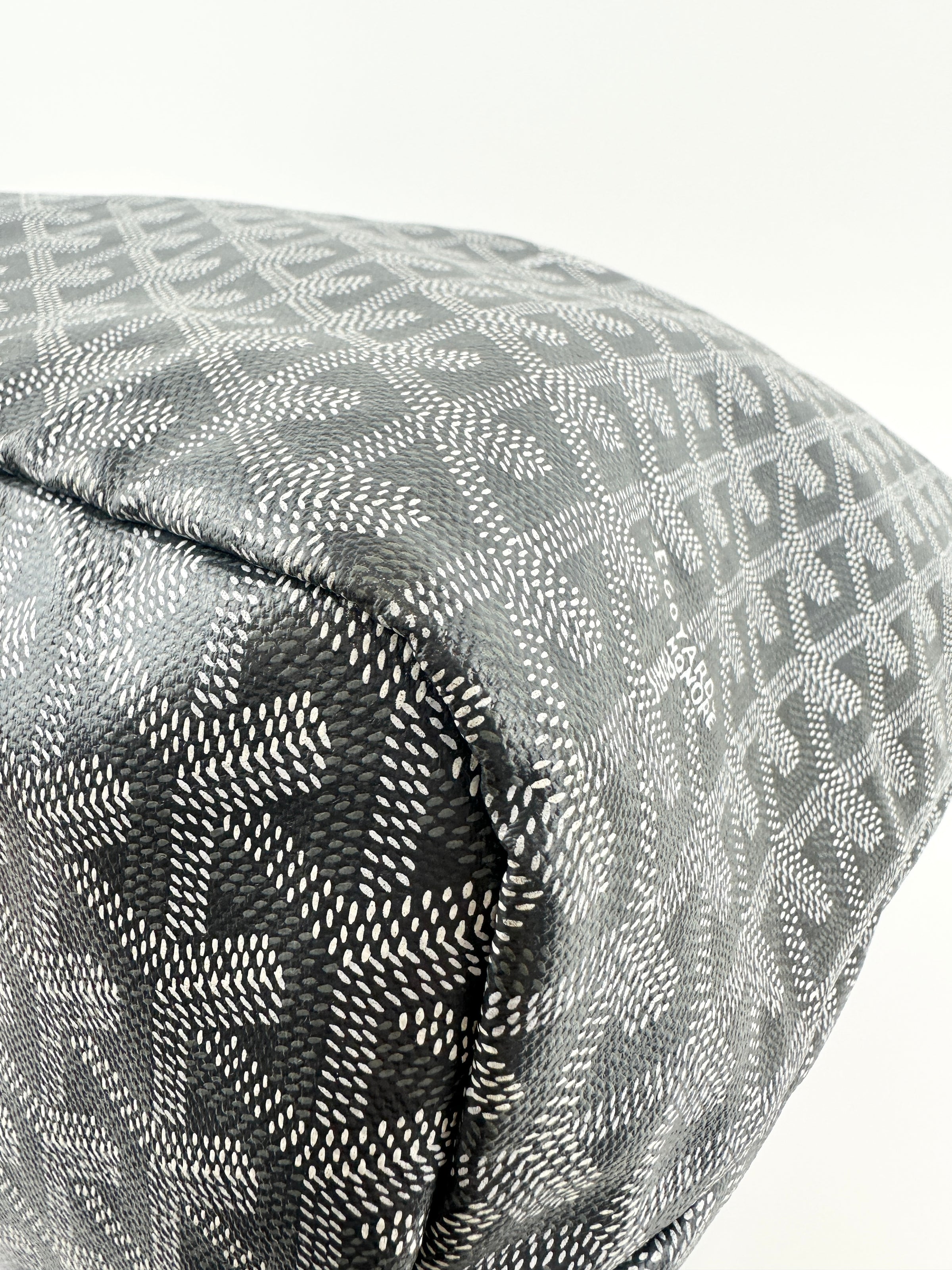 Saint Louis Grey Goyardine Canvas PM Tote Bag