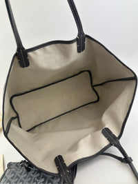 Saint Louis Grey Goyardine Canvas PM Tote Bag