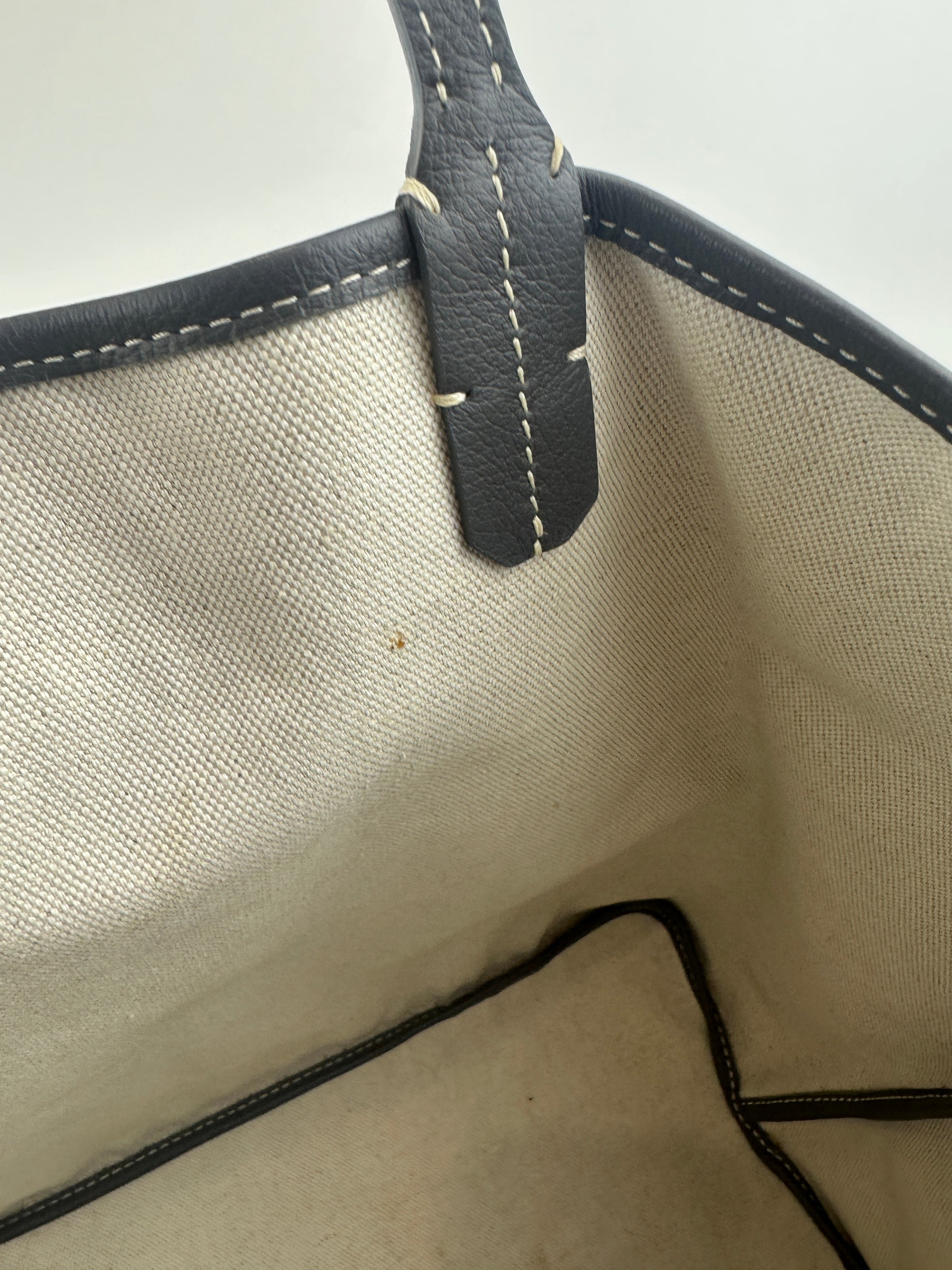 Saint Louis Grey Goyardine Canvas PM Tote Bag