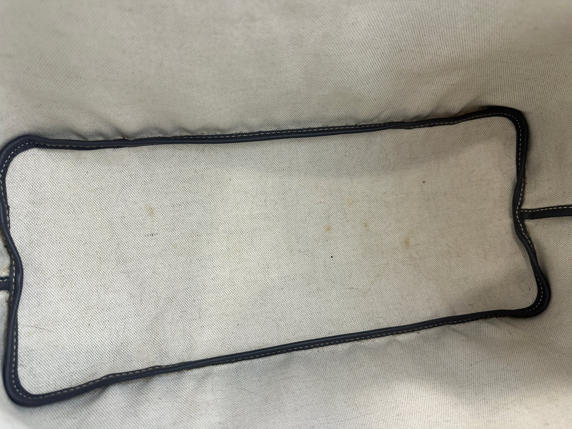 Saint Louis Grey Goyardine Canvas PM Tote Bag