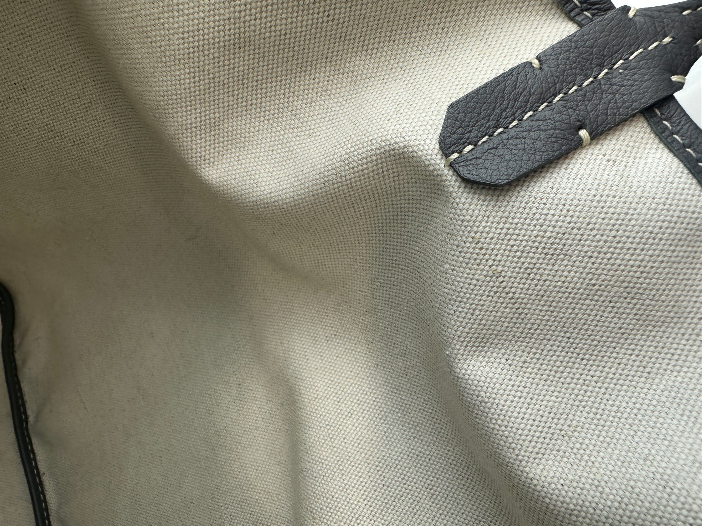 Saint Louis Grey Goyardine Canvas PM Tote Bag