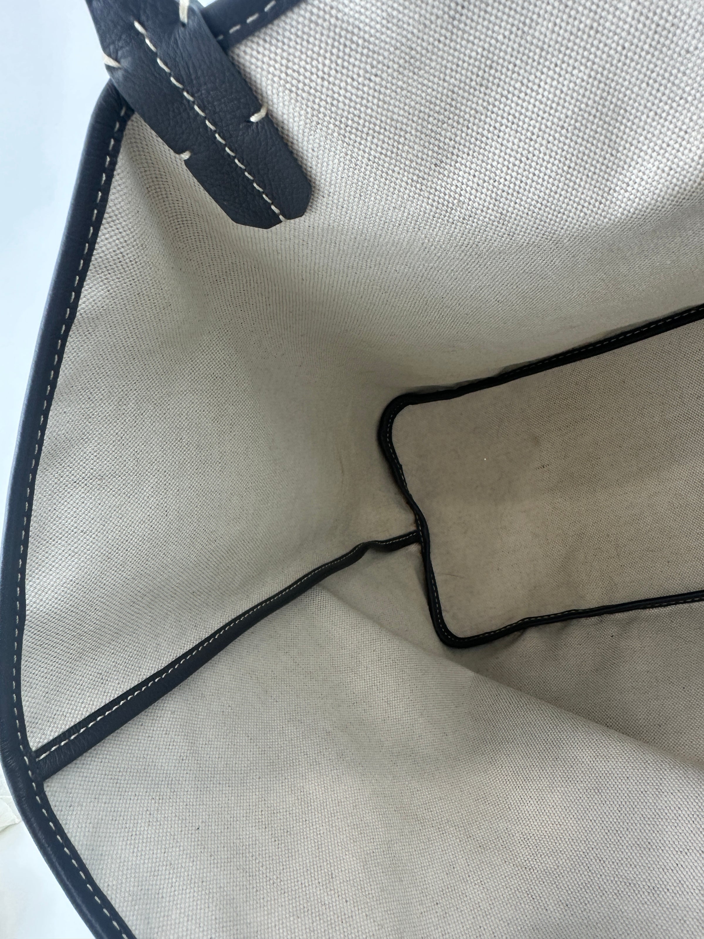 Saint Louis Grey Goyardine Canvas PM Tote Bag