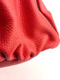 327786 Red Leather Large D-Ring Hobo Bag