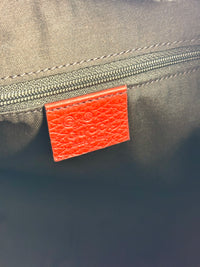 327786 Red Leather Large D-Ring Hobo Bag