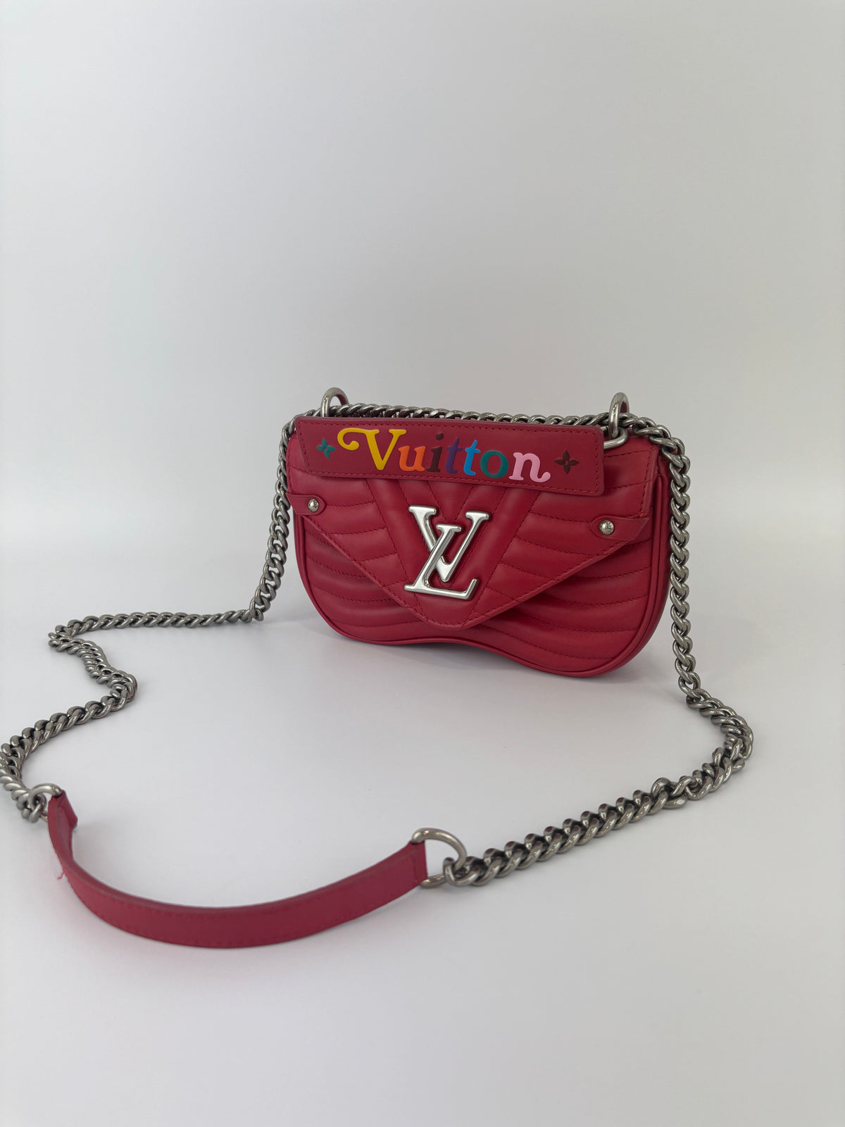 New Wave Chain PM Bag in Red