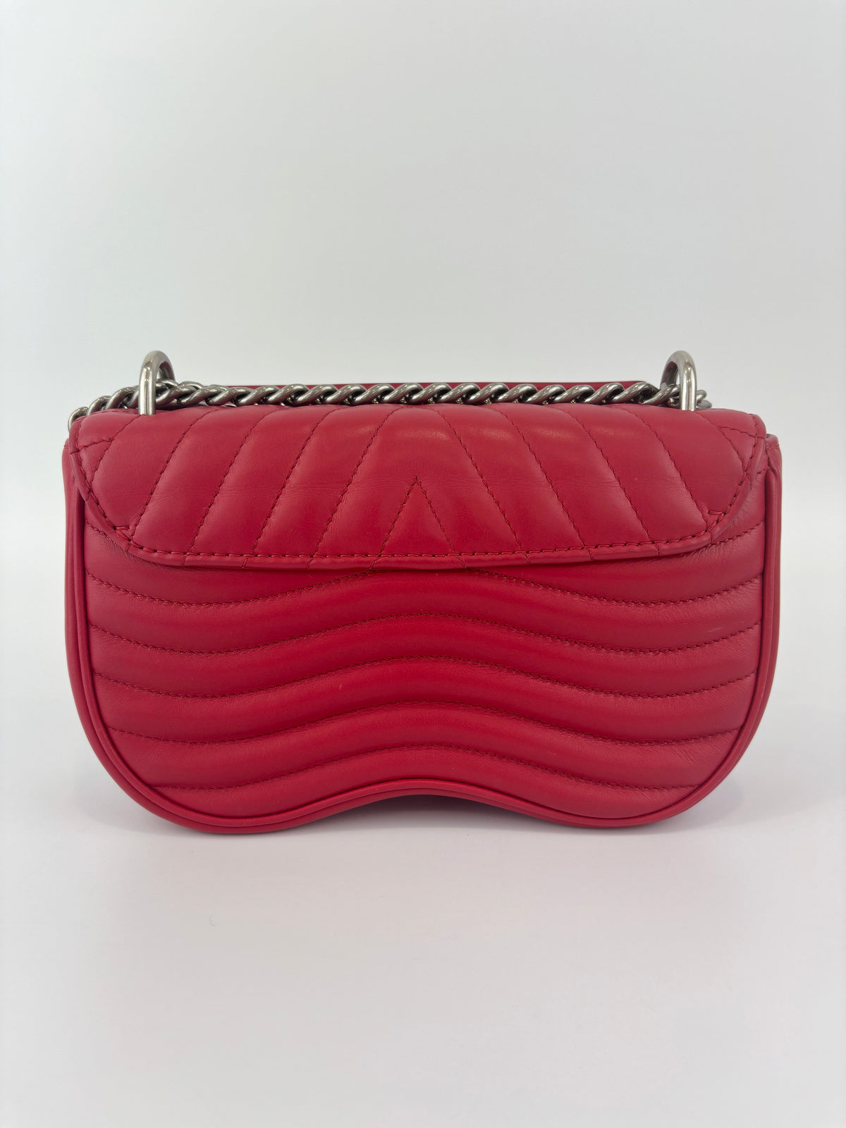 New Wave Chain PM Bag in Red