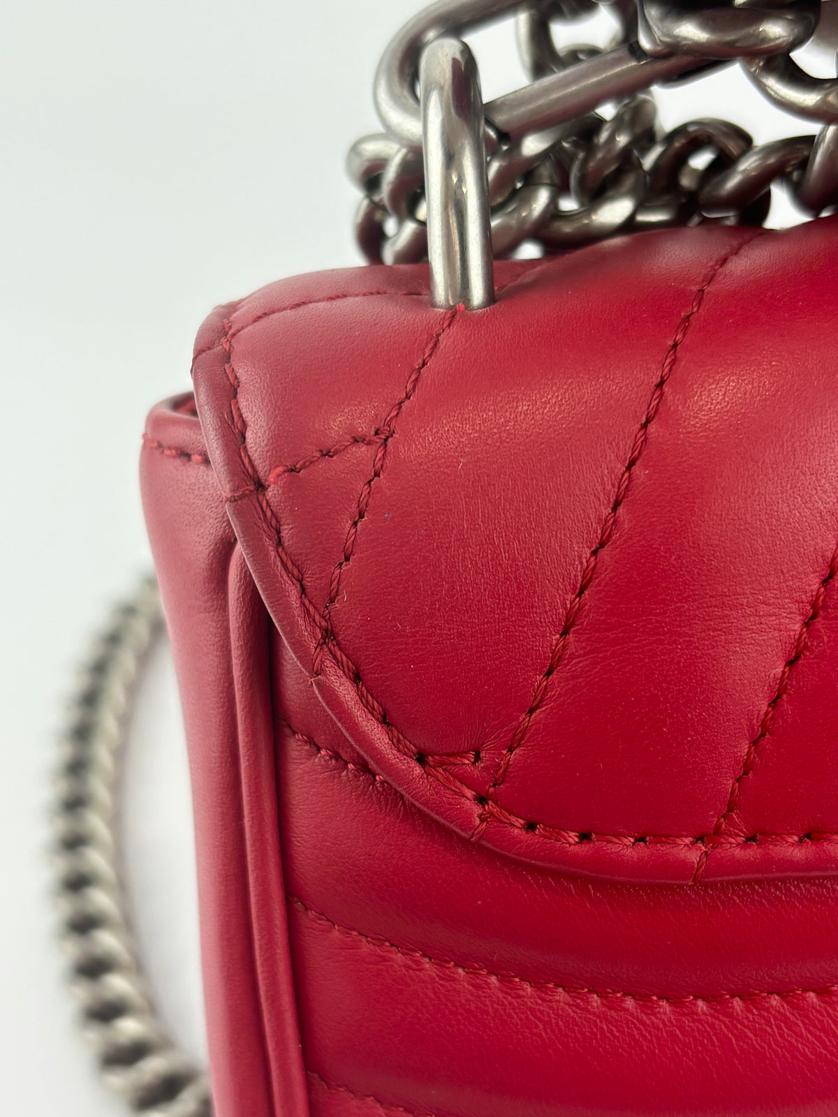 New Wave Chain PM Bag in Red