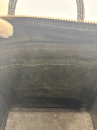 Nano Luggage Tote Black Pebbled Calfskin