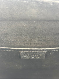 Nano Luggage Tote Black Pebbled Calfskin