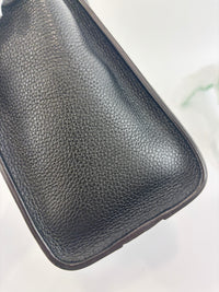 Nano Luggage Tote Black Pebbled Calfskin