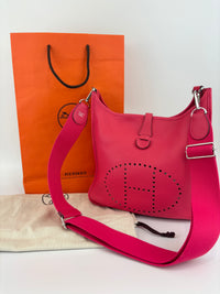 Evelyne 29 Rose Extreme SHW Taurillon Clemence Leather