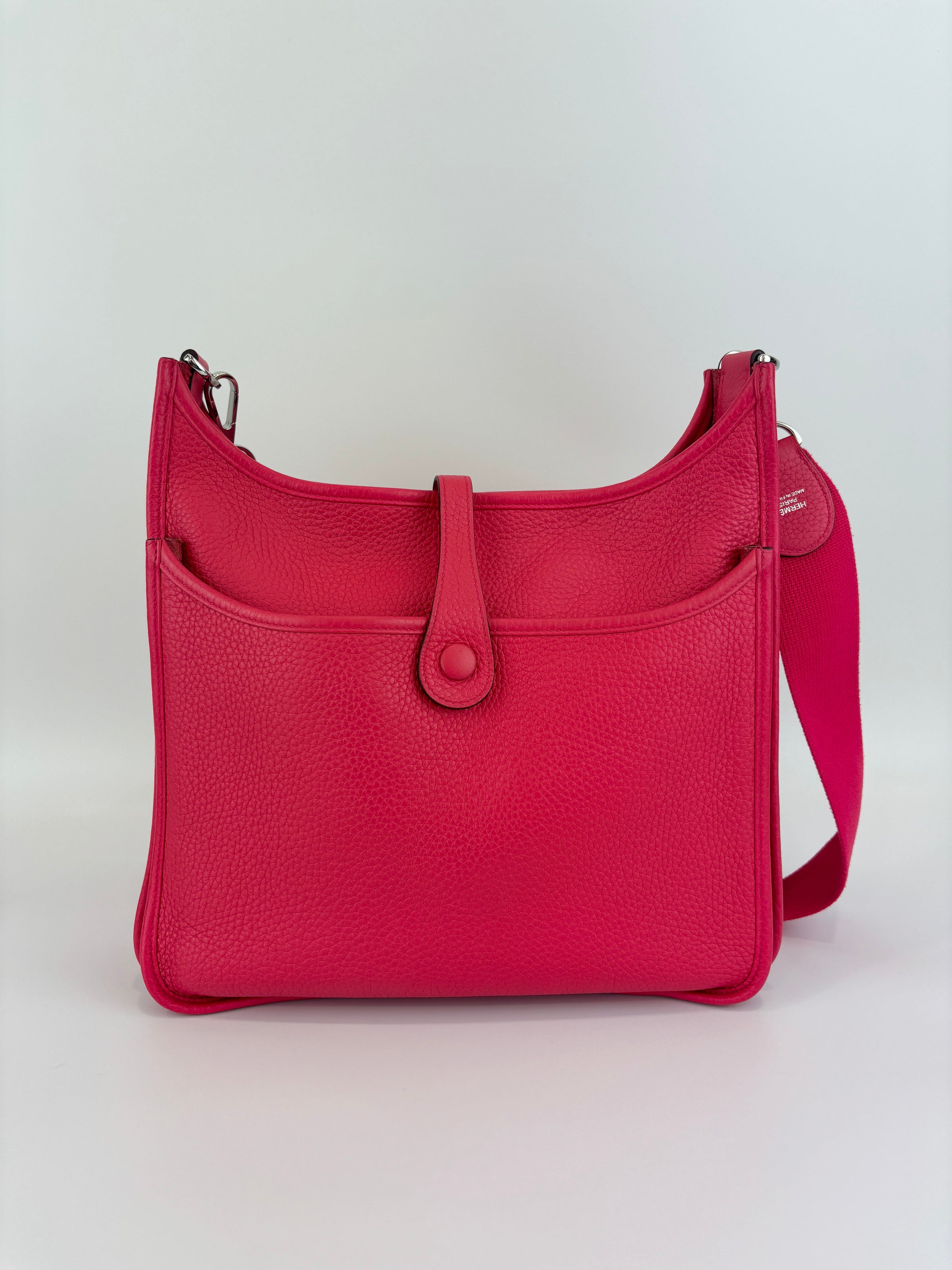 Evelyne 29 Rose Extreme SHW Taurillon Clemence Leather