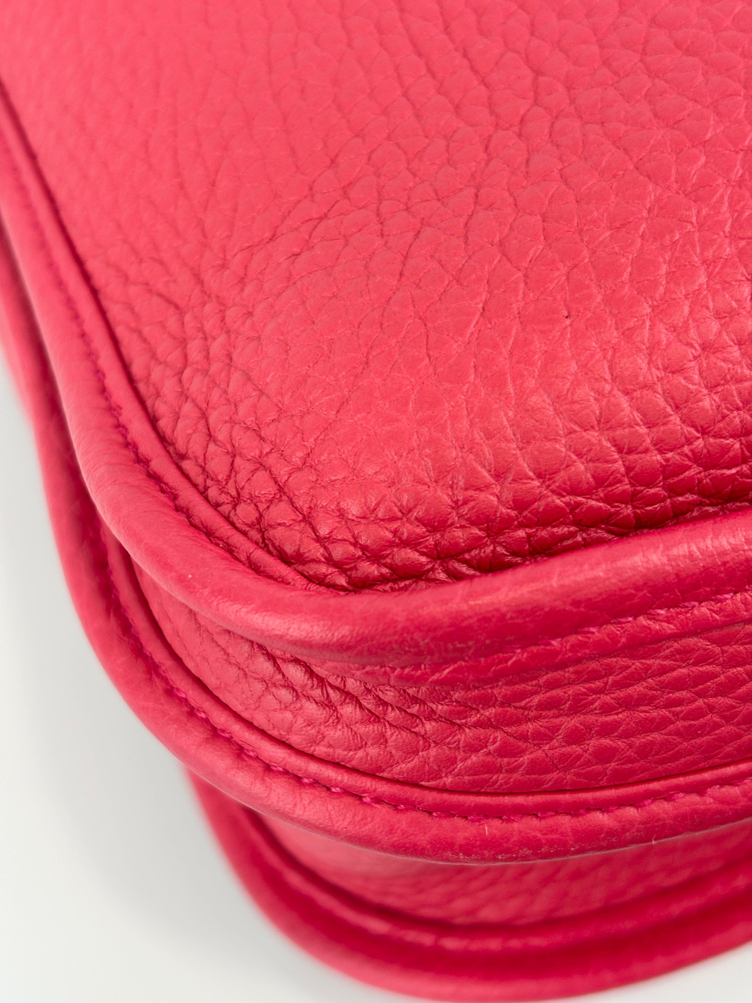 Evelyne 29 Rose Extreme SHW Taurillon Clemence Leather