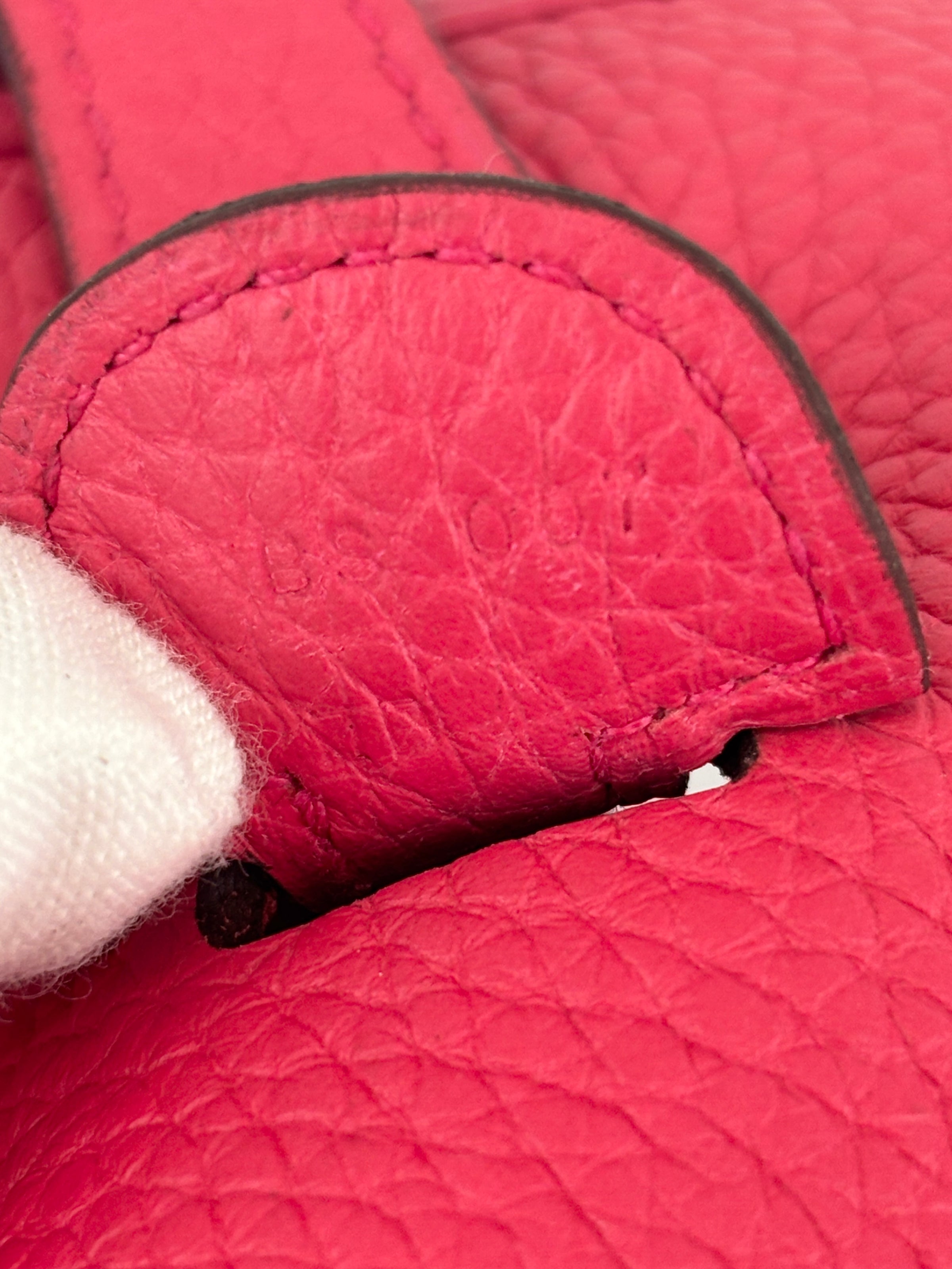 Evelyne 29 Rose Extreme SHW Taurillon Clemence Leather