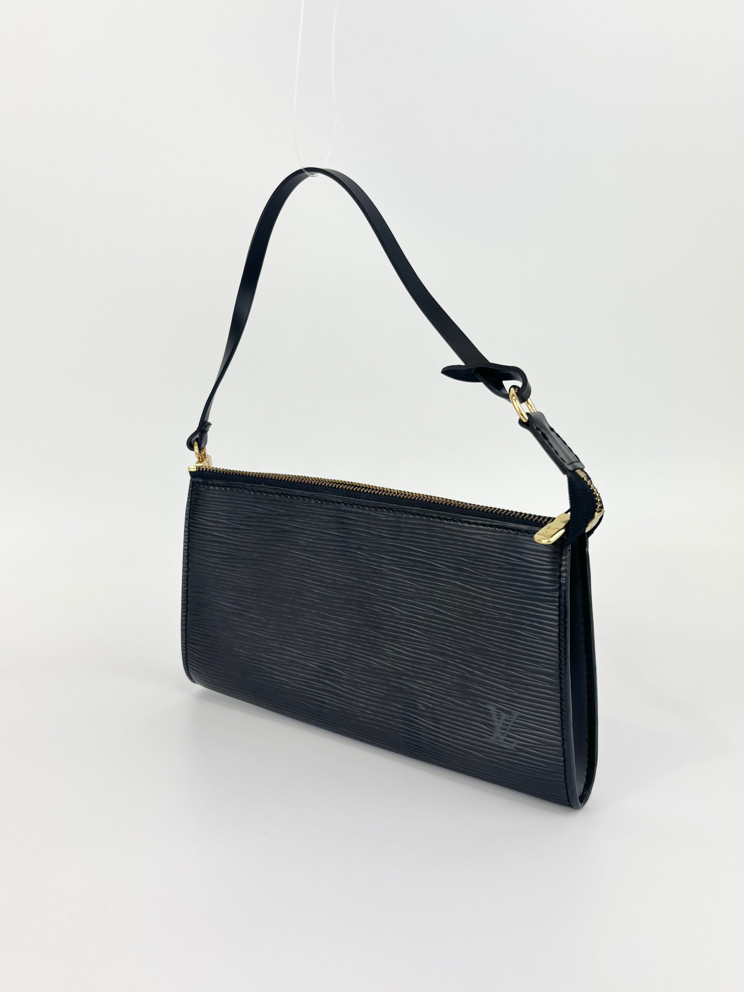 Epi Leather Pochette Accessoires Black