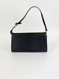 Epi Leather Pochette Accessoires Black