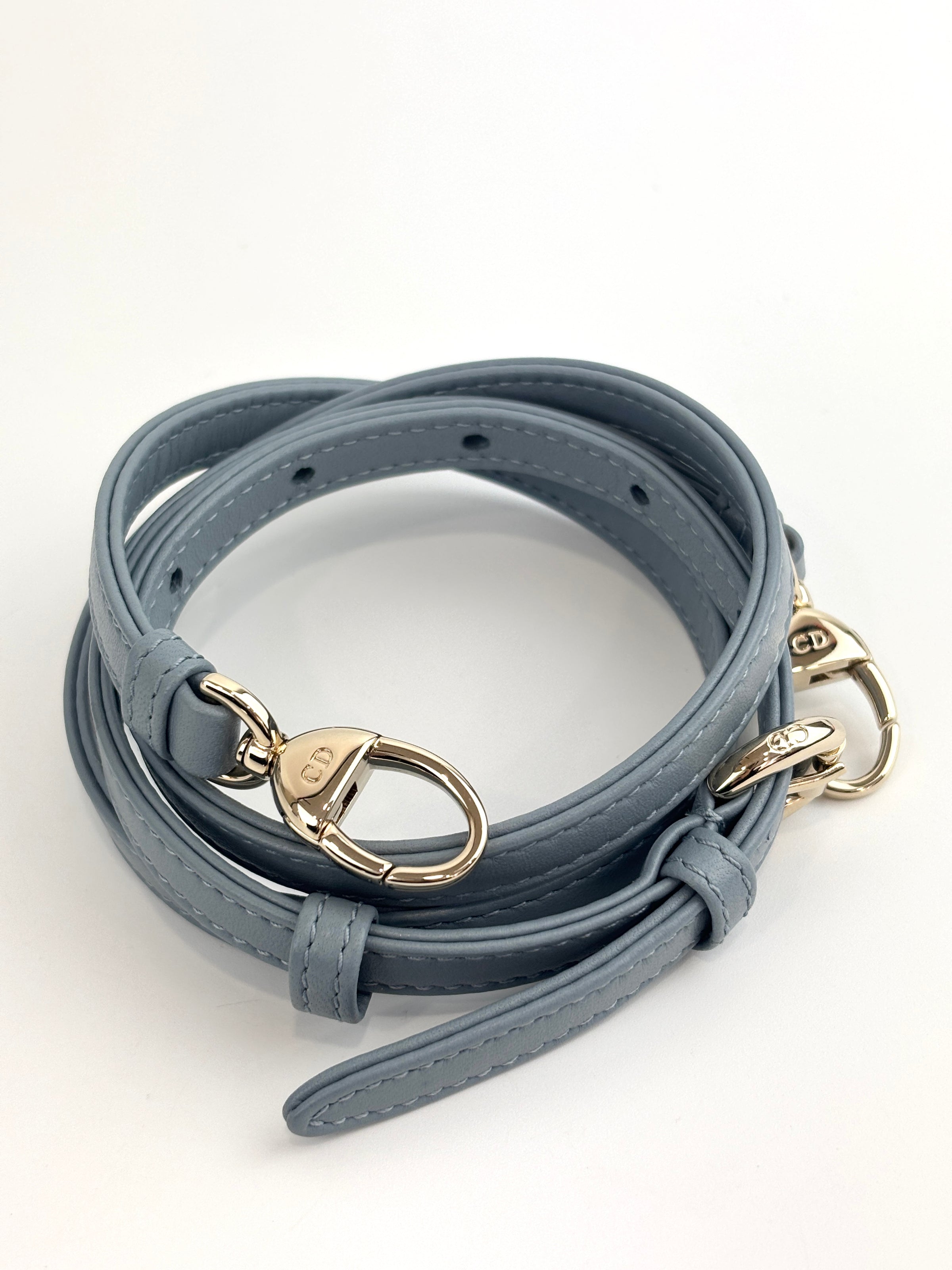 Micro Lady Dior Cannage Lambskin Leather Cloud Blue GHW - Glampot