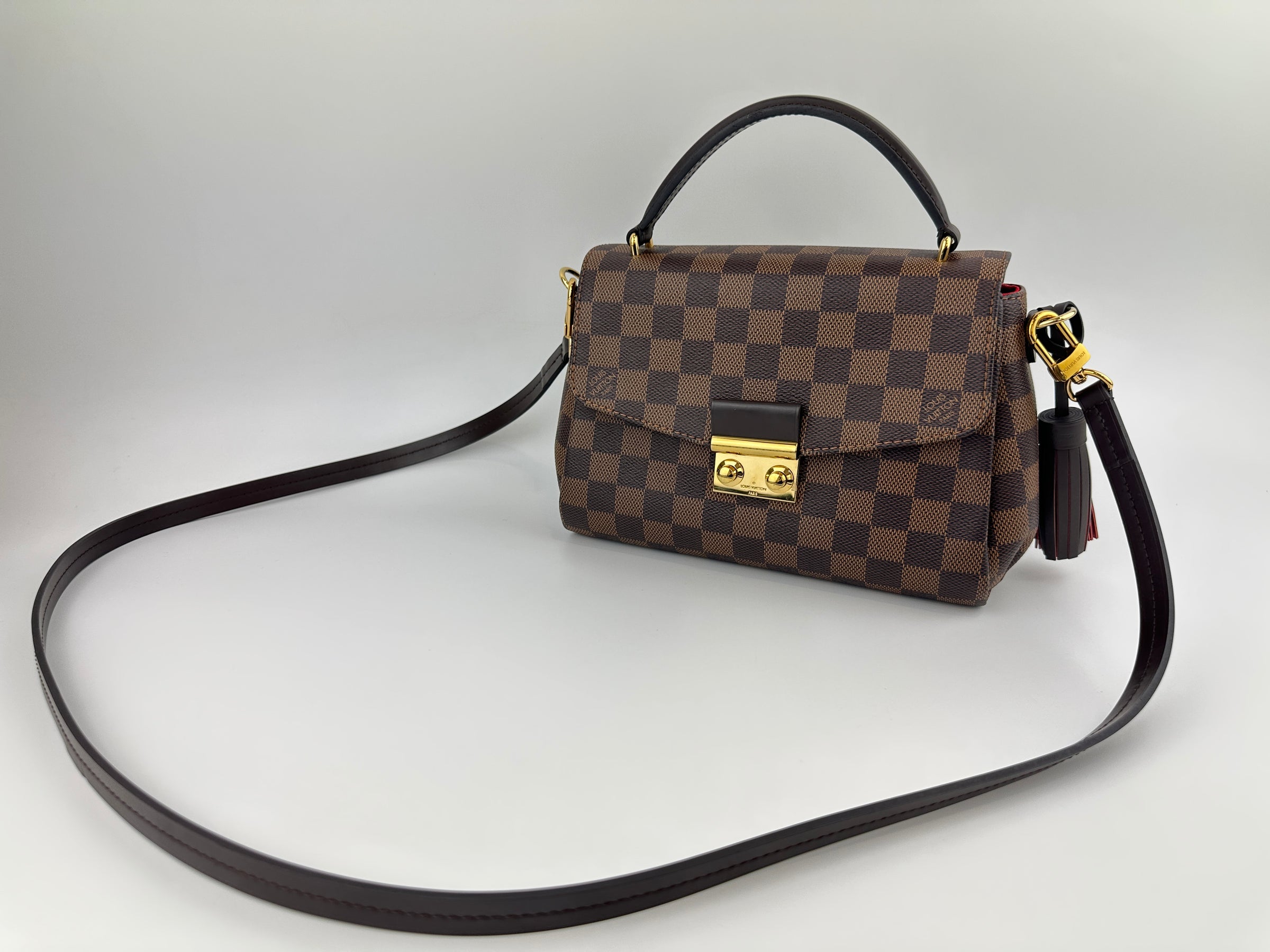 N53000 Croisette Damier Ebene Canvas Bag