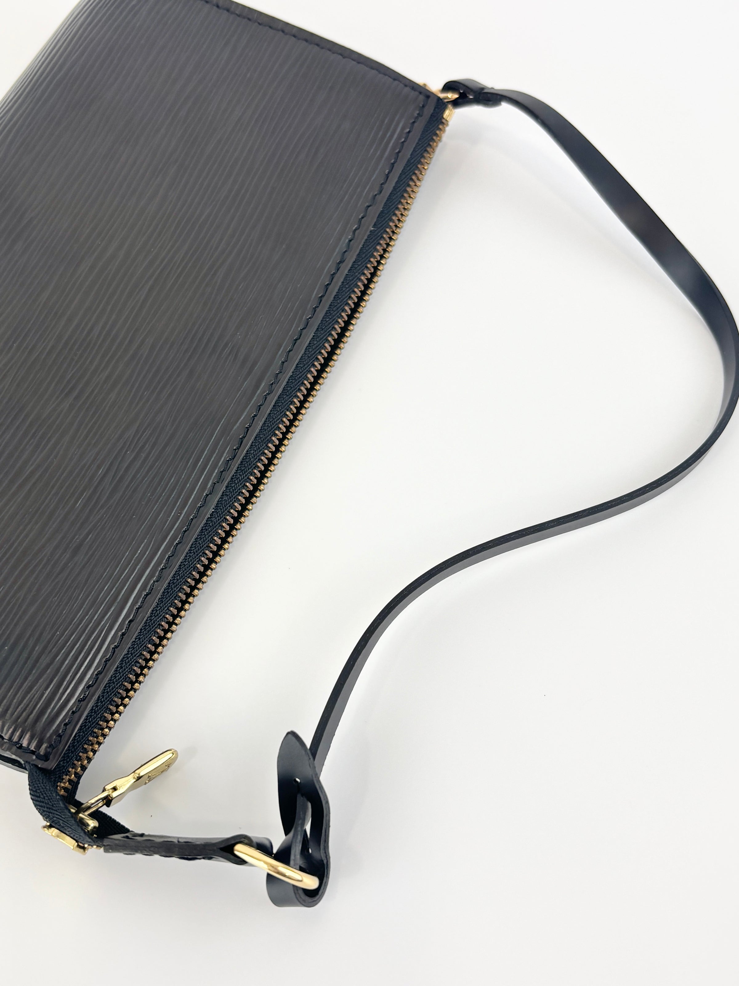 Epi Leather Pochette Accessoires Black