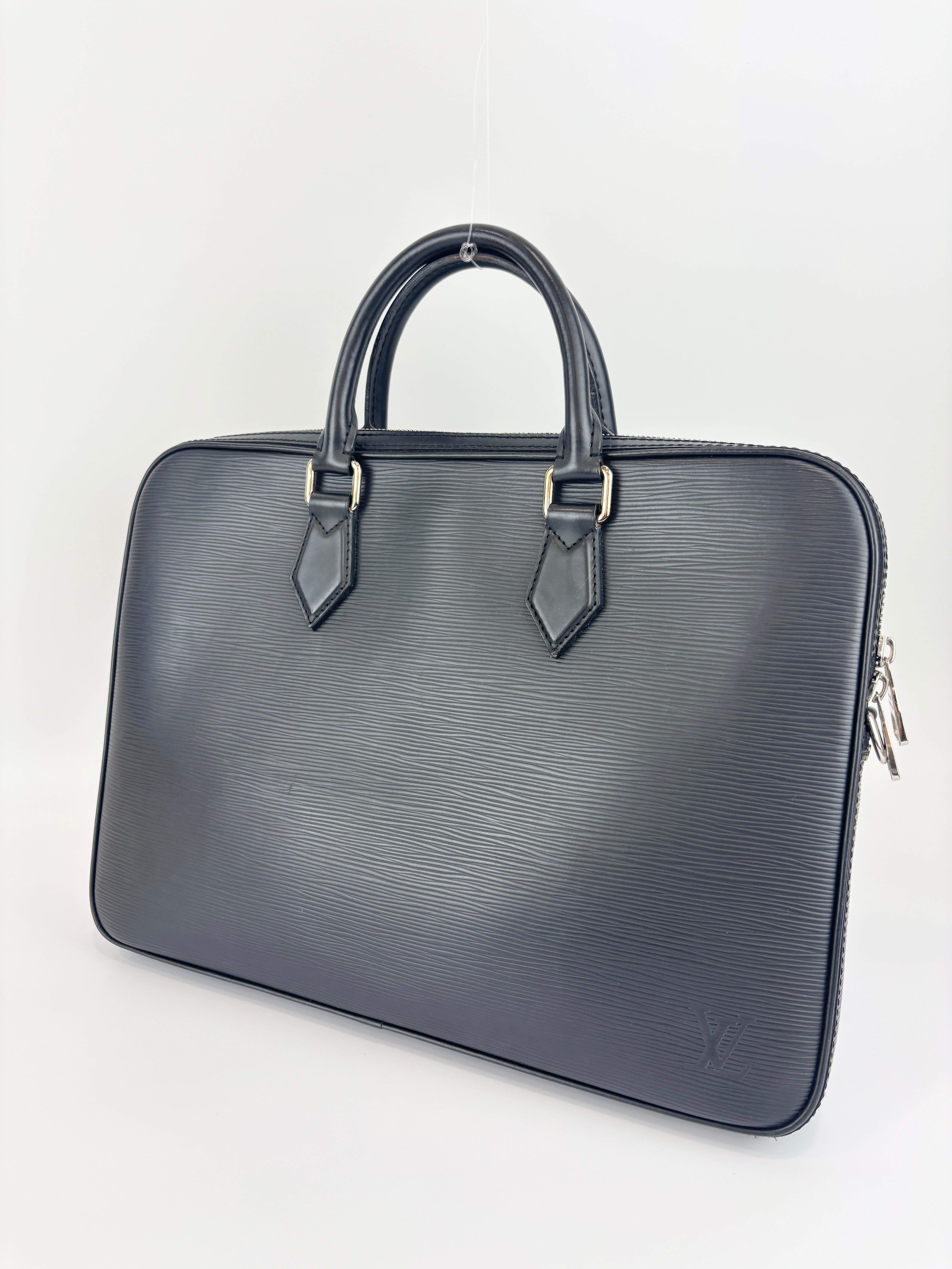 Louis Vuitton Dandy PM Noir Epi Leather Briefcase – Glampot