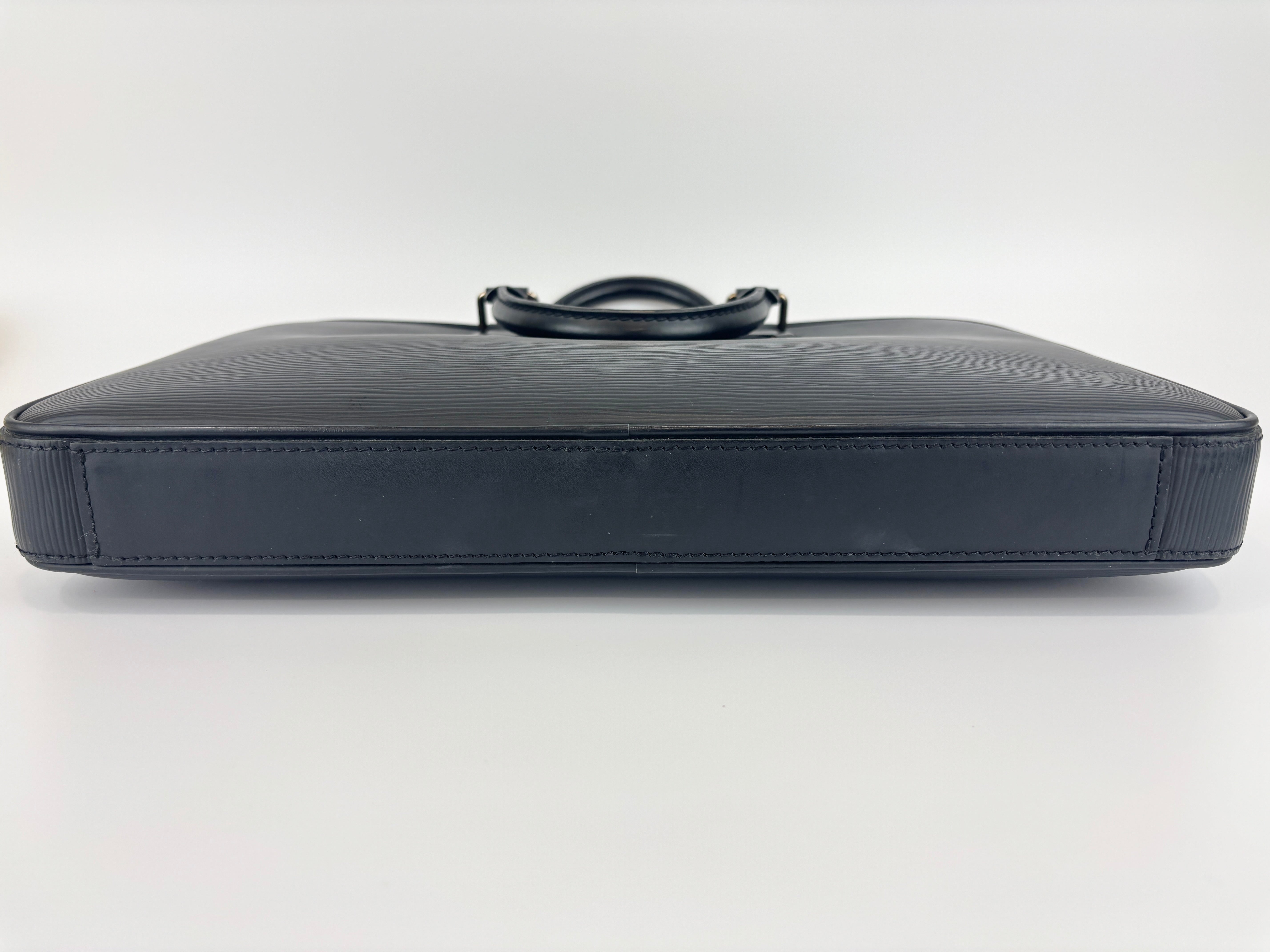 Louis Vuitton Dandy PM Noir Epi Leather Briefcase – Glampot