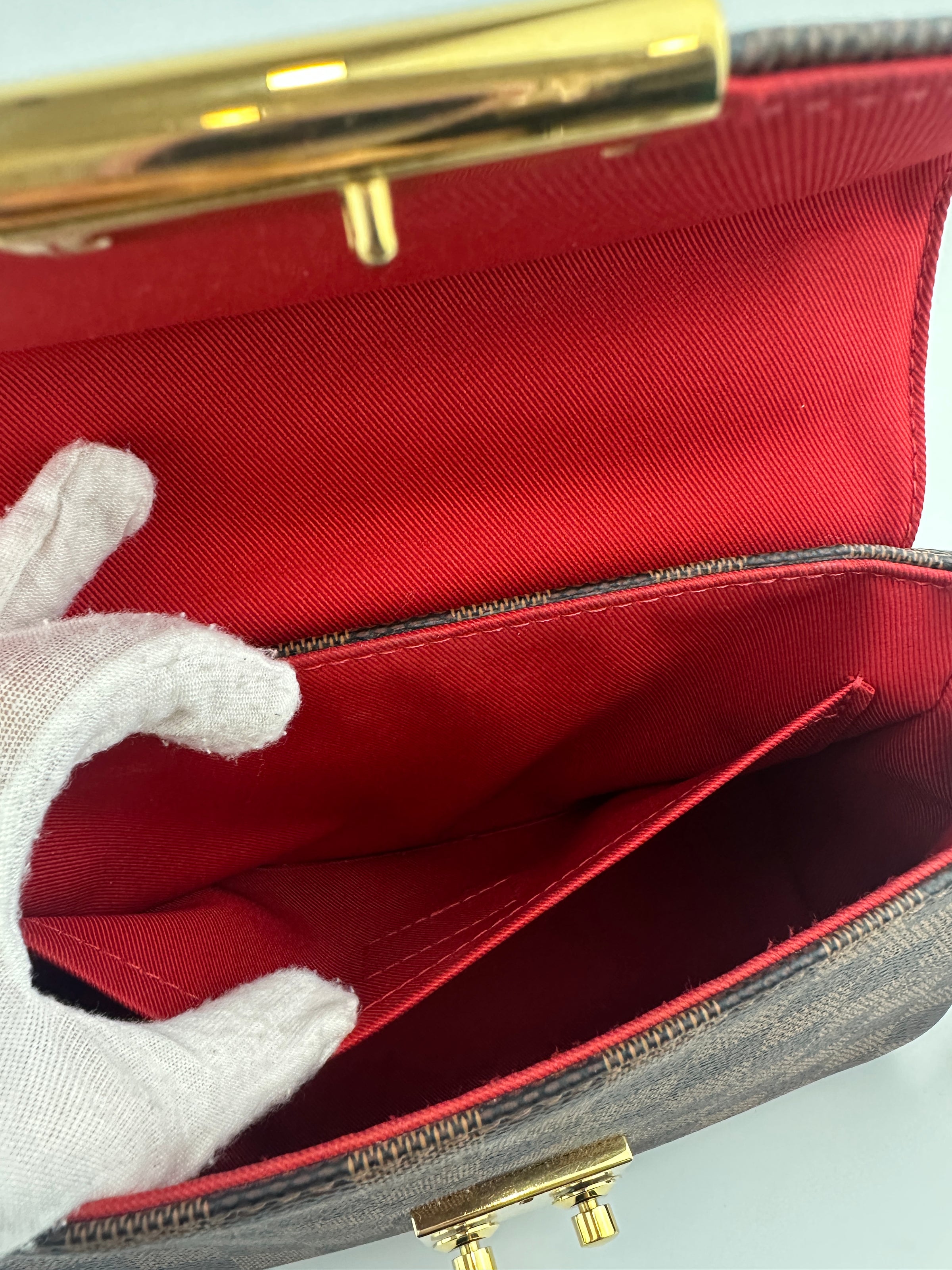 N53000 Croisette Damier Ebene Canvas Bag