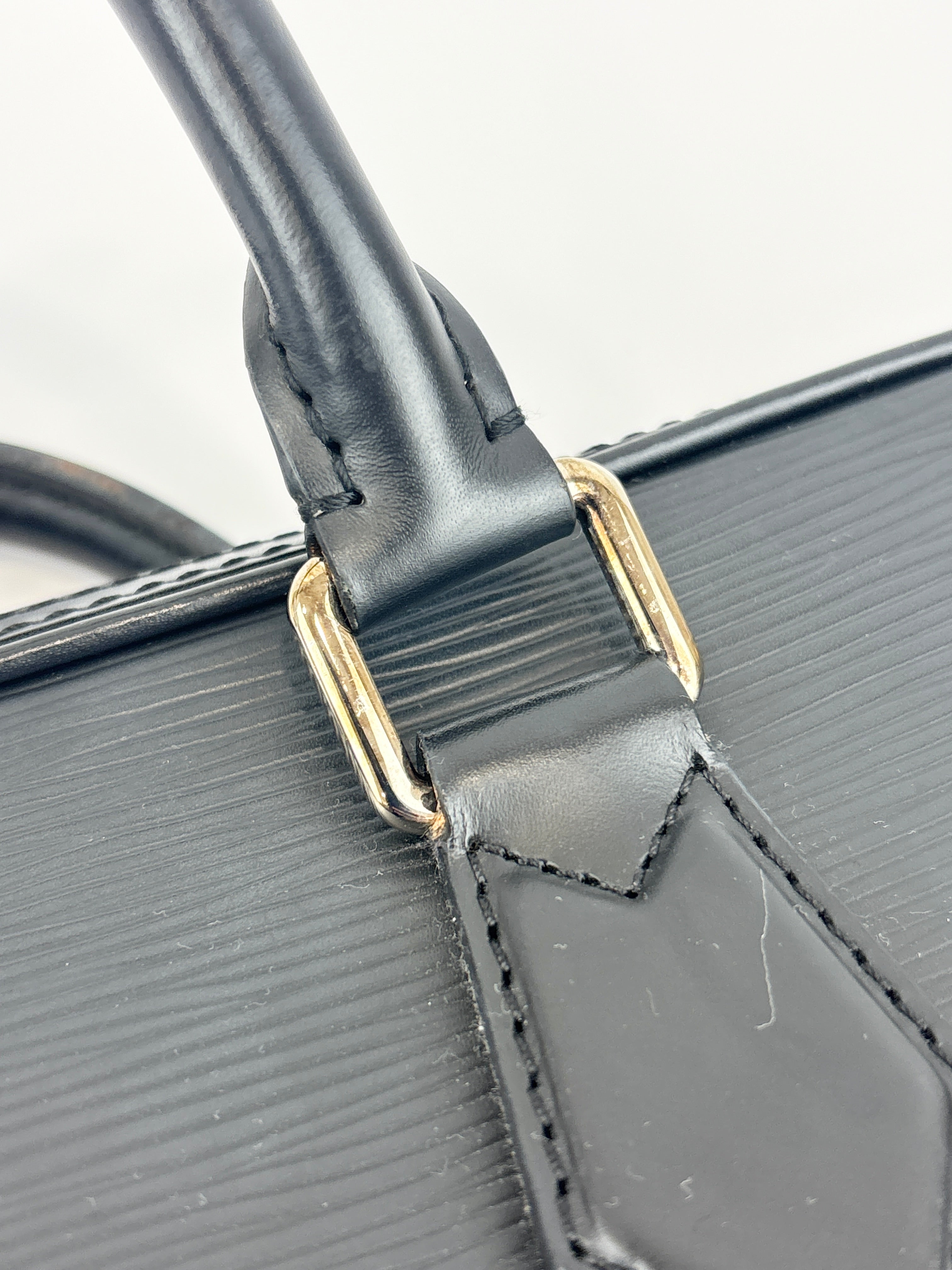 Louis Vuitton Dandy PM Noir Epi Leather Briefcase – Glampot