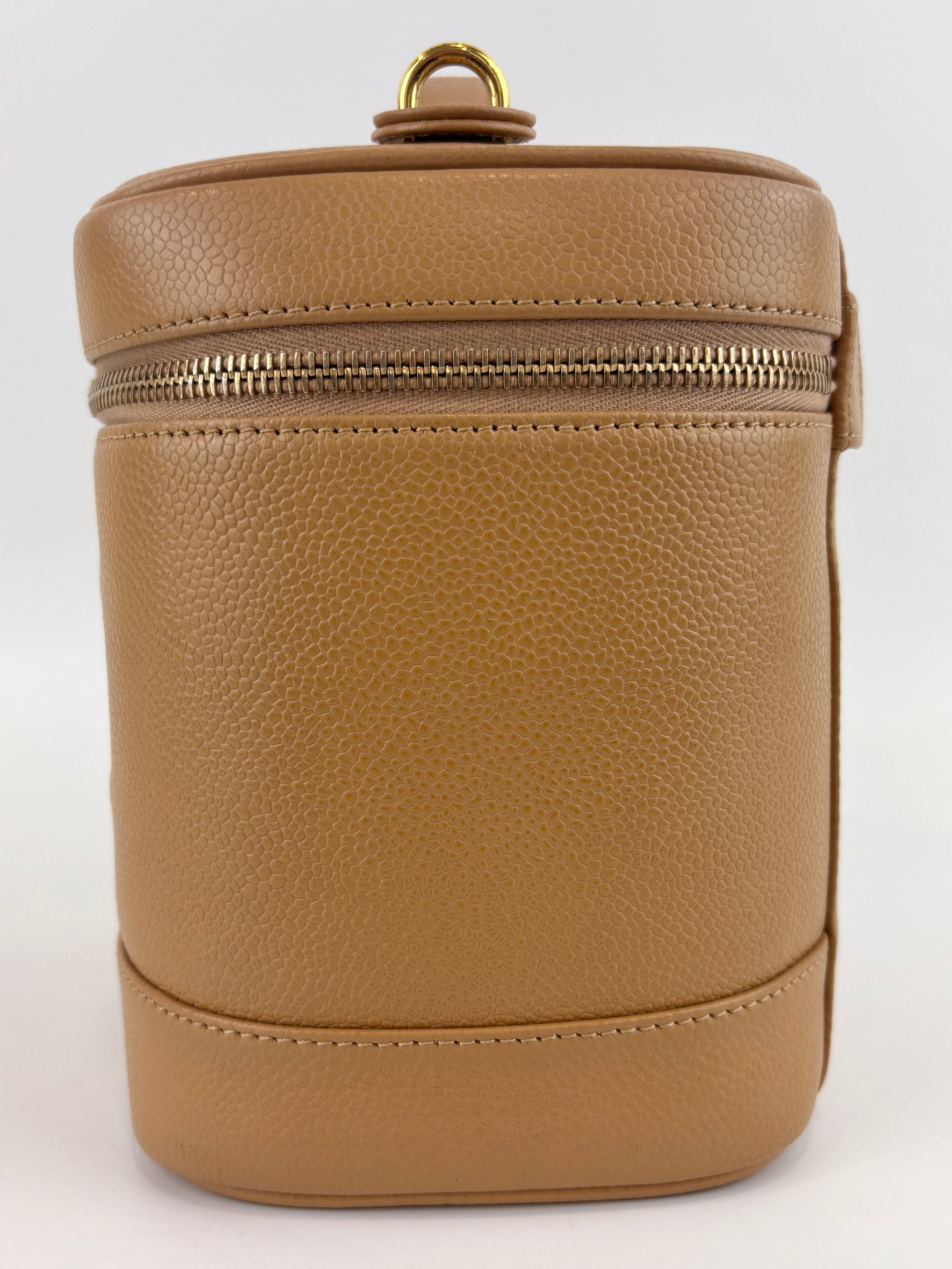 Vintage Vanity Case in Beige GHW - Glampot