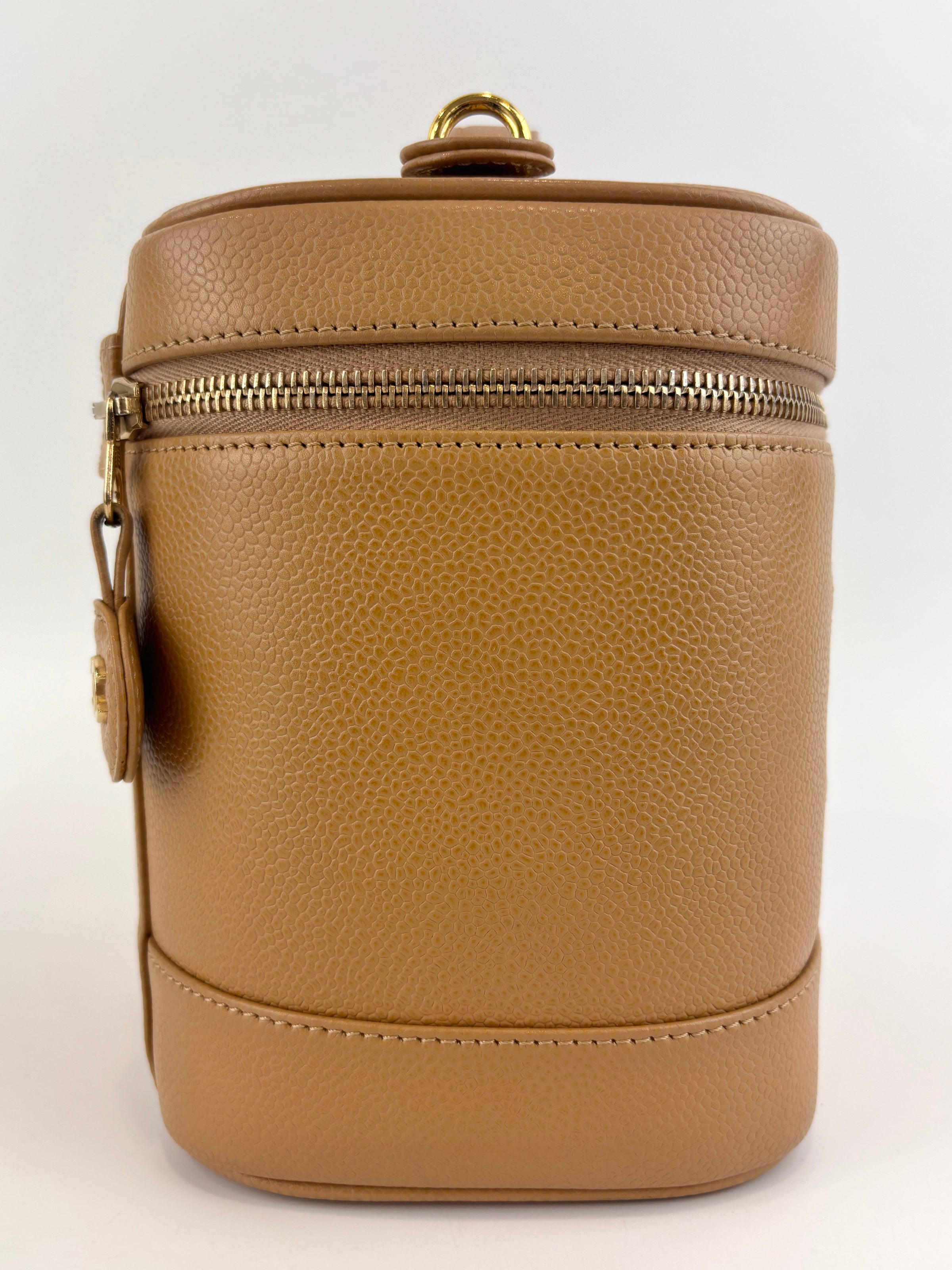 Vintage Vanity Case in Beige GHW - Glampot