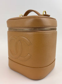 Vintage Vanity Case in Beige GHW - Glampot