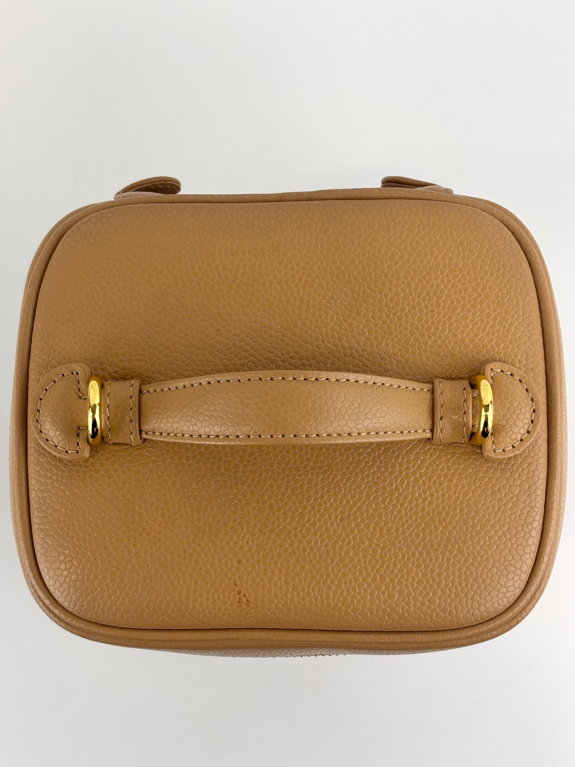 Vintage Vanity Case in Beige GHW - Glampot