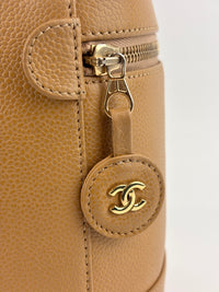 Vintage Vanity Case in Beige GHW - Glampot