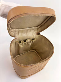 Vintage Vanity Case in Beige GHW - Glampot
