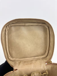 Vintage Vanity Case in Beige GHW - Glampot