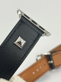 Medor Black Leather Apple Watch Strap 20mm