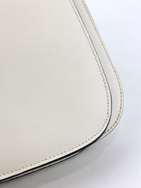 1BC082 Margit Bag Calfskin Leather in White + Black