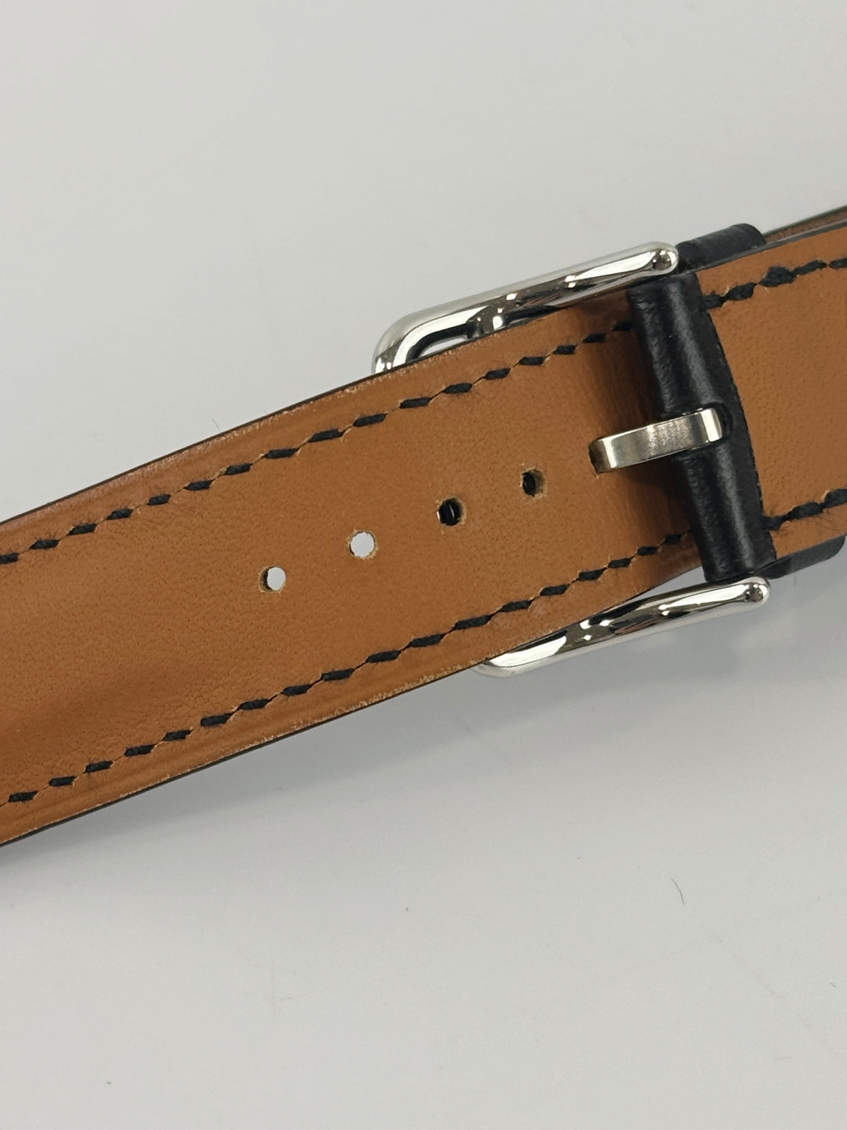 Medor Black Leather Apple Watch Strap 20mm