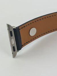 Medor Black Leather Apple Watch Strap 20mm