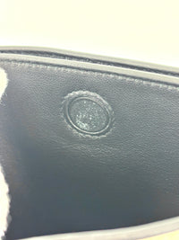 1BC082 Margit Bag Calfskin Leather in White + Black