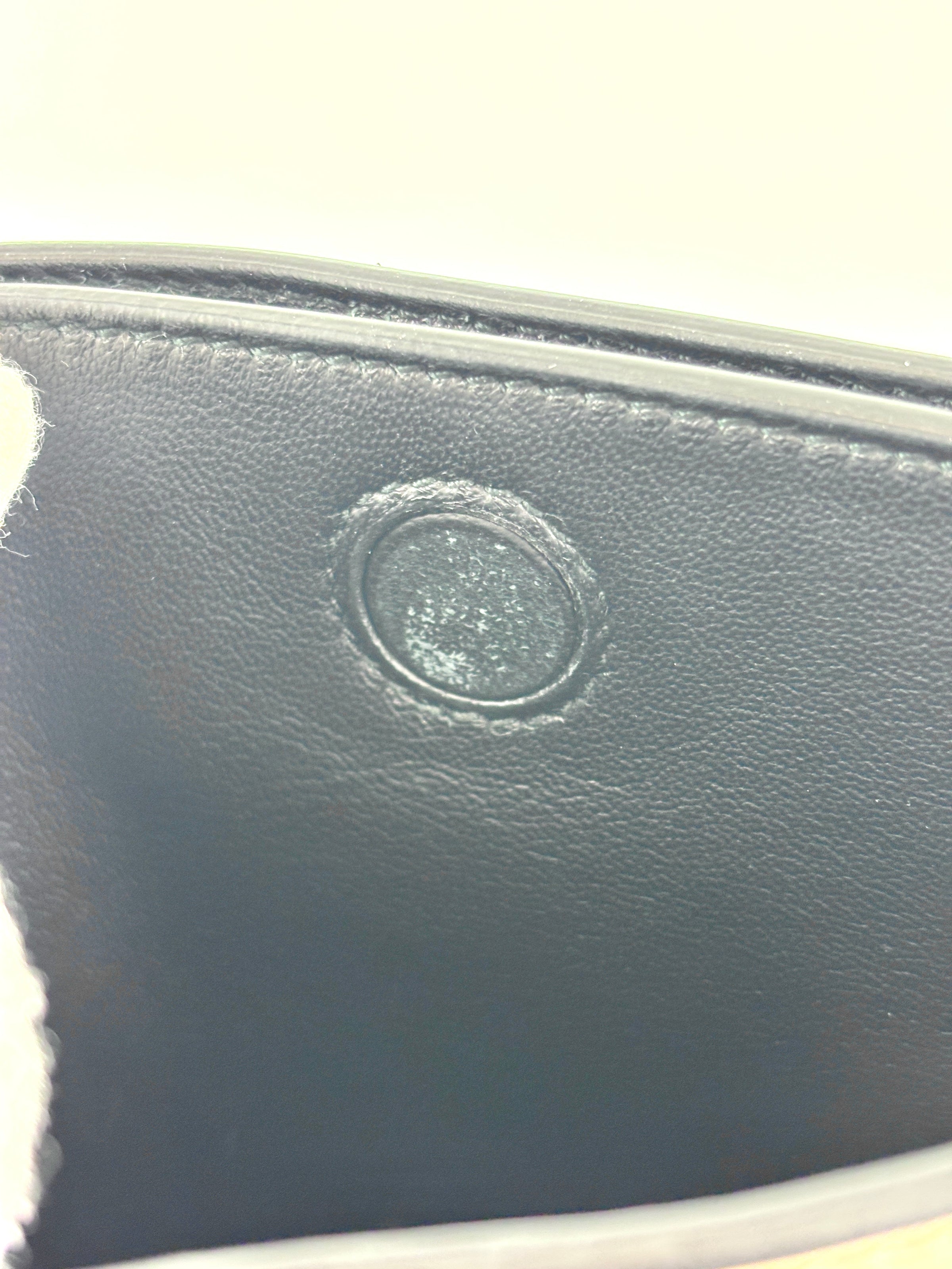 1BC082 Margit Bag Calfskin Leather in White + Black