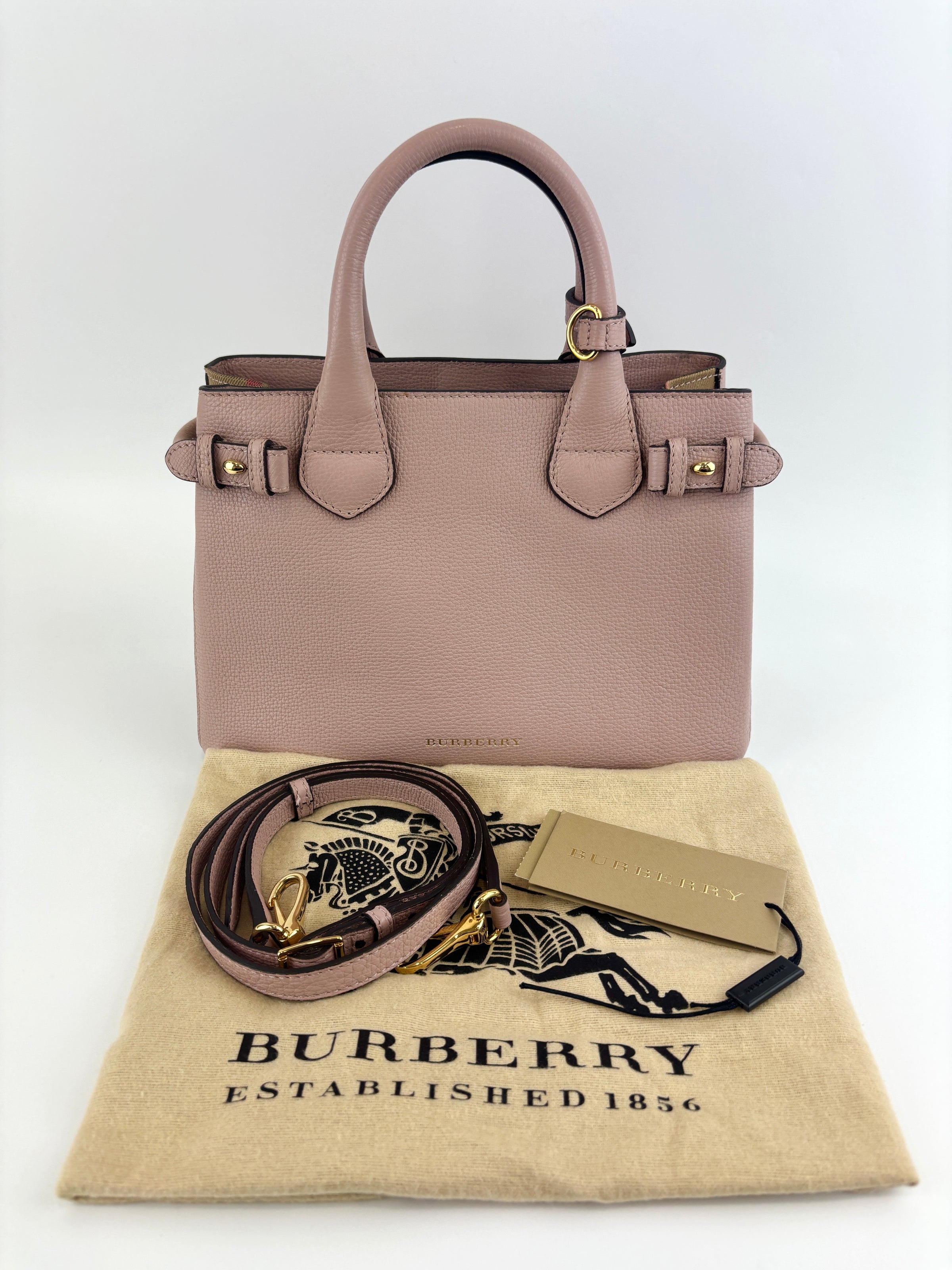 Small Banner House Check Canvas Tote Bag - Glampot