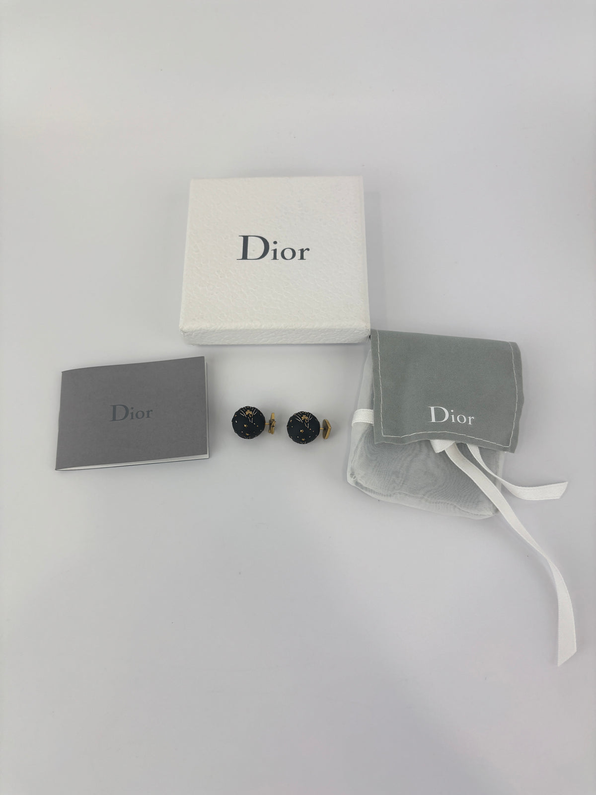 Metal Star Heart Mise En Dior Tribal Earrings Black Gold