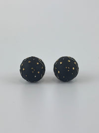 Metal Star Heart Mise En Dior Tribal Earrings Black Gold