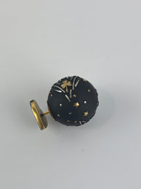 Metal Star Heart Mise En Dior Tribal Earrings Black Gold