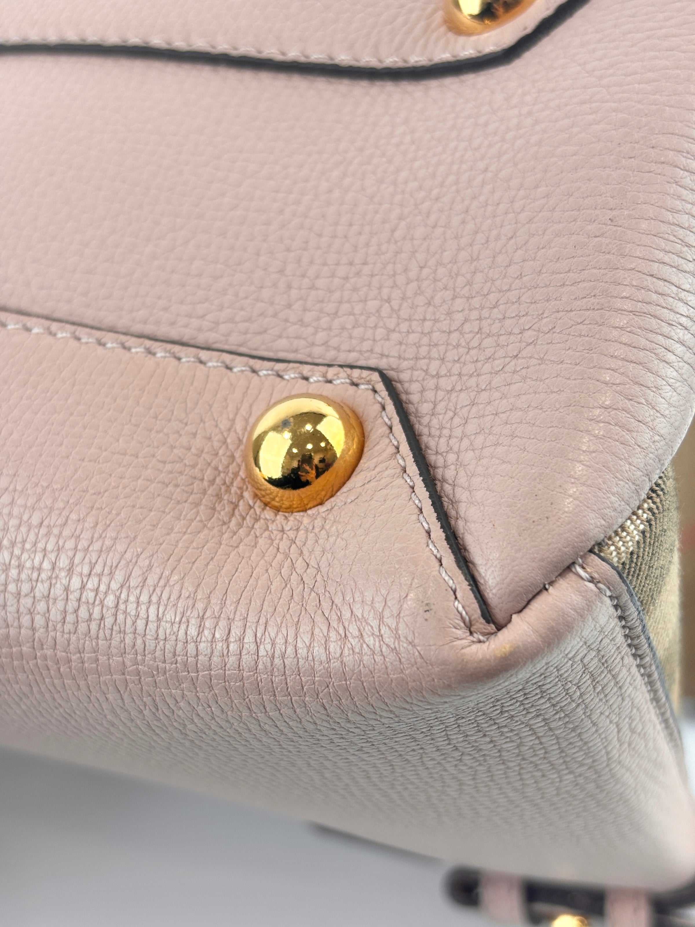 Small Banner House Check Canvas Tote Bag - Glampot