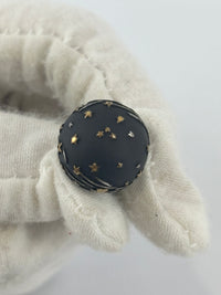 Metal Star Heart Mise En Dior Tribal Earrings Black Gold