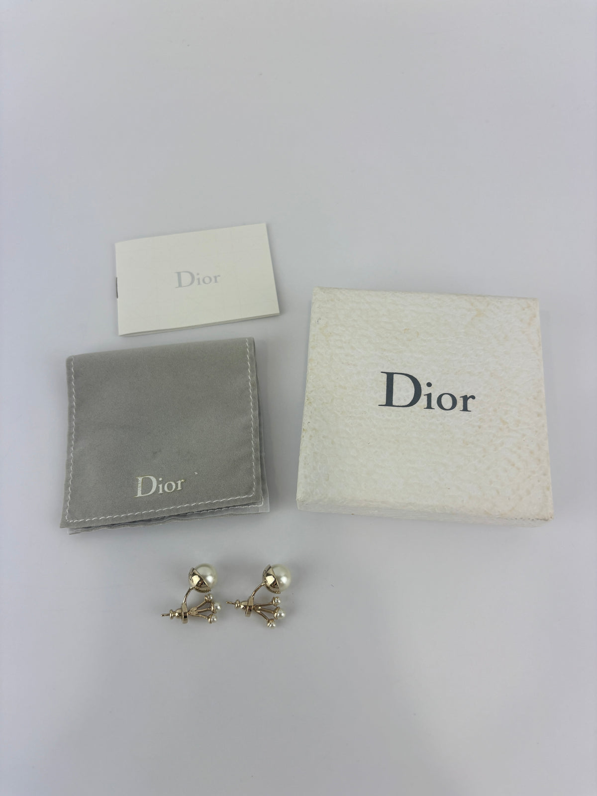 Tribales Faux Pearls Front-Back Earrings