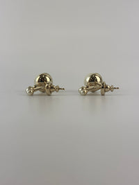 Tribales Faux Pearls Front-Back Earrings