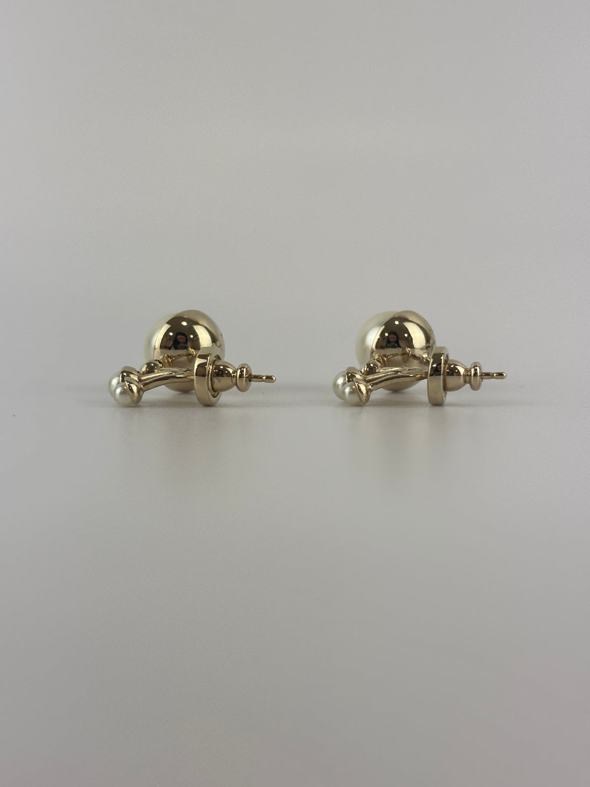 Tribales Faux Pearls Front-Back Earrings